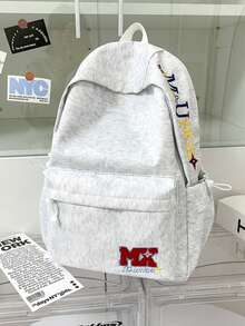 Ba lô thêu họa tiết, ba lô nhẹ dung tích lớn, túi du lịch dành cho học sinh, sinh viên (nam và nữ). - A - Xem 1