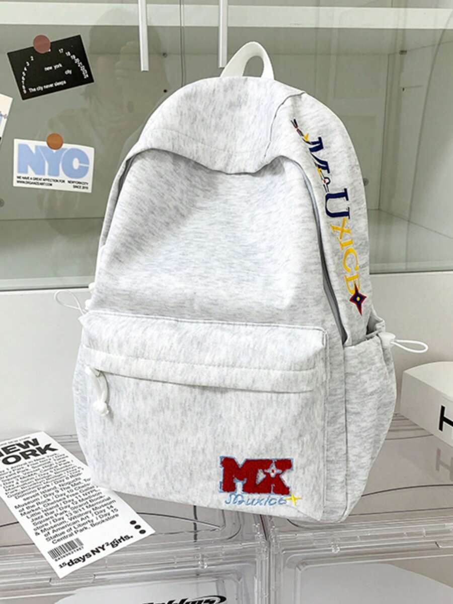 Ba lô thêu họa tiết, ba lô nhẹ dung tích lớn, túi du lịch dành cho học sinh, sinh viên (nam và nữ). - A - Xem 1