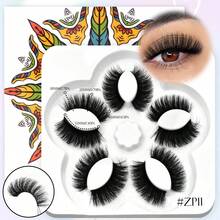 VELTRINAY 5 Cặp Mi Giả Dải Trong Suốt, Mi Mắt Mèo Mềm Mịn, Mi Giả Đan Chéo, Mi Giả Tự Nhiên, Mi Dày, Mi Mỏng Sang Trọng, Có Thể Tái Sử Dụng, Phù Hợp Với Hầu Hết Các Hình Dạng Mắt, Thích Hợp Cho Các Buổi Hẹn Hò. - Xem 12