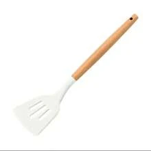 Wooden Handle Silicone Spatula, Heat Resistant & Non-Stick For Cooking - Multicolor - View 8
