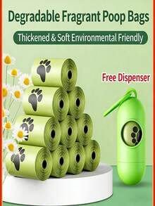 1pc New Pet Waste Bag, EPI Dog Poop Bag For Walking - View 2