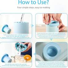 Silicone Ice Cube Tray, Easy Release Ice Mold, Home Use Ice Bucket, Quick Freeze Ice Maker - Multicolor - View 6