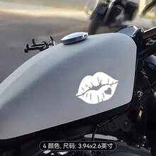 1 pieza Pegatina impermeable con diseño de labios en forma de corazón para motocicleta | Vinilo decorativo, apto para decorar ventanas de coche, parachoques, depósito de combustible, parabrisas - Acabado mate, autoadhesivo, pegatina precortada - 1 pieza - Ver 6
