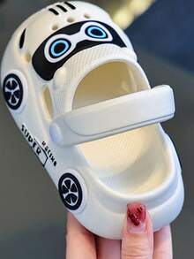 Kids Slippers, Cartoon Boys & Girls Soft Bottom Indoor/Outdoor Infant Car Slippers, Summer - White - View 6