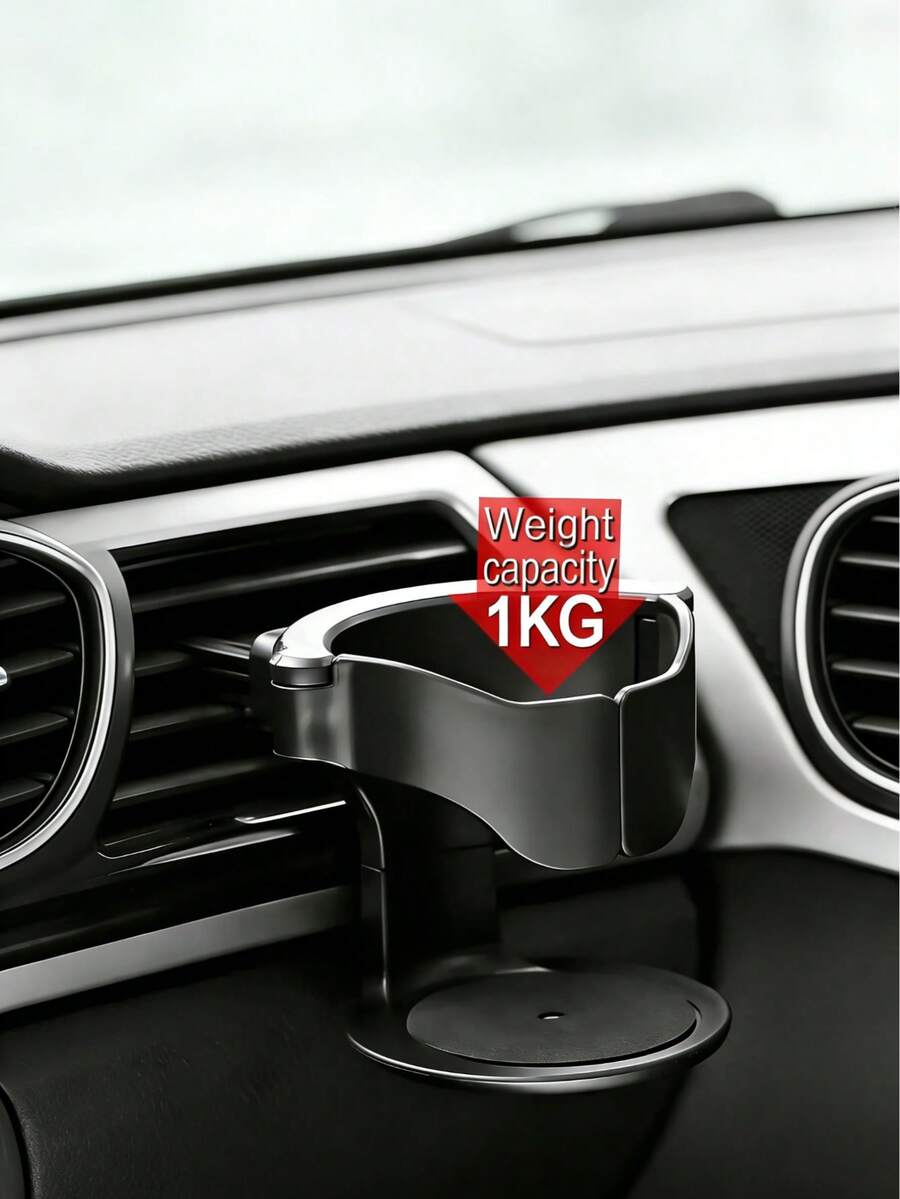 Multi-Function Car Drink Holder, Suitable For Air Vent, With Water Bottle Rack, Ashtray And Cup Holder - Multicolor - View 1