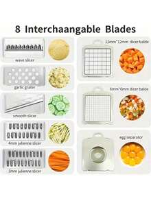 16PCS Vegetable Chopper, Professional Onion Chopper, Multi-Functional Food Chopper, Kitchen Vegetable Slicer/Dicer, Vegetable Chopper, Carrot Chopper With Container, Vegetable Chopper And Spiral Chopper – Food Chopper With Container Function, Kitchen Utensils And Accessories, Household Essentials,Room Decor,Kitchen Essentials,Easter,Home Décor,Summer,Travel Essentials,Mother's Day,Mom,Mother's Day Gift,Flower,Jewelry,Mother's Day Decorations,Mother's Day Party Supplies,Women,Pink,Gift Set - 綠色 - 查看 3