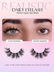 Asiteo 5 Pairs Dramatic Cartoon False Eyelashes, Wet Styling Spiky Soft Thick Faux Mink Lashes, Reusable, Suitable For Cosplay Makeup - Black - View 5