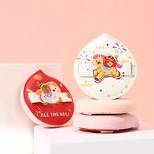 BATENG 1pc Powder Puff With Pony Pattern,Makeup Blenders,Makeup Sponge Puff Suitable For All Skin Types With Storage Box,Thick And Soft,Cream And Powder For Flawless,Soft And Skin Friendly Makeup Puff,Makeup Tools Easy Carrying Or Travel,Room Decor,Vanity,Bedroom,Gifts,Gifts For Women,Christmas Gifts - Multicolor - View 8