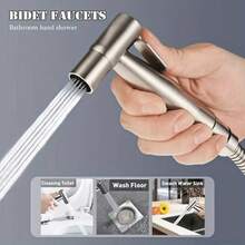 不锈钢喷头式坐浴盆 - 手持式高压坐浴盆龙头套装 - 现代单孔台面安装式手持坐浴盆 - 浴室金属非电动坐浴盆喷头 - 噴槍 - 查看 8