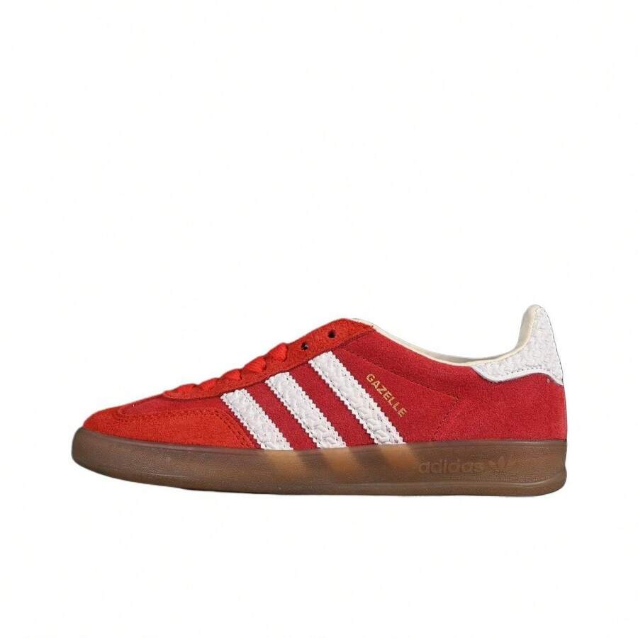 Adidas Originals Gazelle Indoor 中性休閒鞋,2026年夏季新品,運動生活風格運動鞋 IF1808 - 紅色 - 查看 1