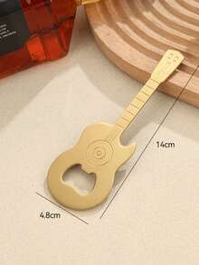 Dụng cụ mở nắp chai đa năng hình đàn guitar bằng thép không gỉ, quà tặng sáng tạo, dụng cụ mở rượu có nam châm dán tủ lạnh. - Xem 9