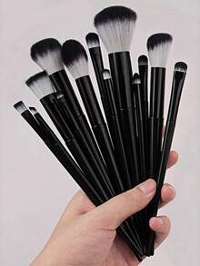 13pcs Makeup Brush Set, Eye Shadow, Blush Professional Brushes, Makeup Brush Set, Makeup Brush Set, Makeup Brush Set, Complete Makeup Set, Makeup Brush Set, Complete Makeup Set, Makeup Brush Set, Makeup Brush Set, Makeup Gift Set - Black - View 5