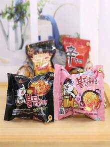 Móc khóa hình gói mì Ramen mini, mặt dây chuyền hình búp bê hoạt hình màu hồng dễ thương hình mì cay, móc khóa xe hơi cá nhân hóa ngộ nghĩnh, đồ trang trí ba lô, quà tặng sinh nhật, đồ chơi. - Nhiều màu - Xem 1