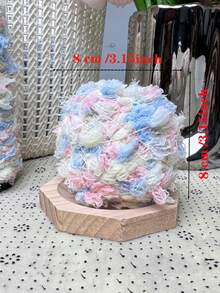 50g Sợi giả lông chồn, mềm mại, mịn màng, thích hợp để đan áo len, mũ, đồ thủ công DIY, quà tặng Ngày Valentine và Ngày của Mẹ. - 1 món đồ màu hồng - Xem 1