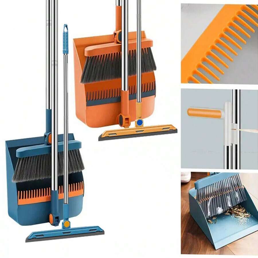 Compact Folding Broom Dustpan For Household Cleaning - A - View 1