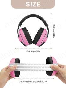 1pc 2-In-1 Kids Noise-Proof Headphones, Soundproof Ear Muffs For 0-3 Years Old Infants And Toddlers, Noise Reduction Ear Protection For Babies - Multicolor - View 2