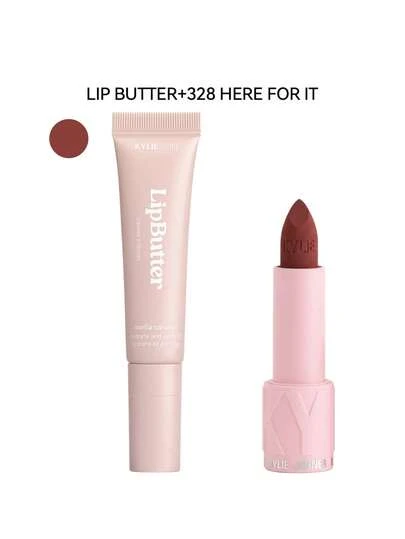 Kylie Cosmetics [Lip And Lipstick Bundle]Lip Butter+Matte Lipstick 328 Here For It 0.34oz/10ml+0.12oz/3.5g