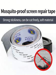1 Cuộn băng keo sửa chữa lưới cửa sổ bằng sợi thủy tinh chịu lực cao, kích thước 2m x 5.08cm, màu đen, dùng để vá lỗ thủng, chống thấm nước và chống côn trùng, thích hợp cho cửa ra vào, hiên nhà và sử dụng ngoài trời. - Đen - Xem 5