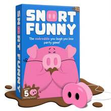 Snort Funny Party Game The Ultimate Fun And Laugh Out Loud Game For Any Party Or Gathering Includes 150 Game Cards And 5 Pig Snouts - 粉色 - 查看 7