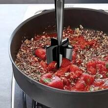 1pc Meat Chopper, Heat Resistant Meat Masher For Ground Beef, Hamburger Meat, 5 Curve Blade Hamburger Chopping Ground Meat Smasher Ground Beef Chopper, Mix And Chop Kitchen Tool: Home & Kitchen - Multicolor - View 11