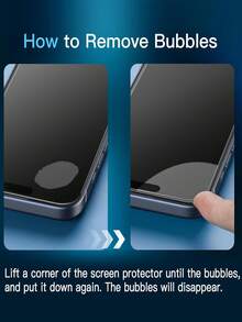 Shockproof Mobile Phone Screen Protector 3pcs Tempered Glass Privacy Screen Protector, Compatible With IPhone 15/15 Plus/15 Pro/15 Pro Max, 14/14 Plus/14 Pro/14 Pro Max, 13 Mini/13/13 Pro/13 Pro Max, 12 Mini, 16/16 Pro/16 Plus/16 Pro Max, 17/17 Air/17 Pro/17 Pro Max, Anti-Scratch, Anti-Fingerprint, Anti-Drop, Anti-Peeping, Perfectly Fits Phone Cases, Mother's Day Gift - Black - View 7