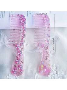 Cartoon Cute Mini Comb KT Sanrio Wide-Tooth Soft Girl Portable Makeup Comb For Bangs - Multicolor - View 2