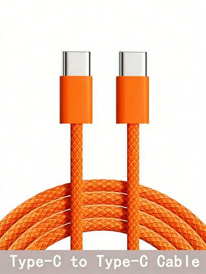 60W Type-C 转 USB-C 多彩快充线，高速充电，兼容多种 Type-C 接口设备，支持快速充电，兼容 17/16/15/Pro/Pro Max