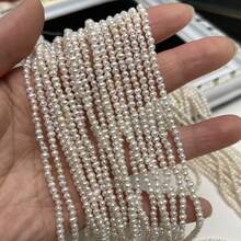 1 Strand Natural Freshwater Baroque Pearl Asymmetrical Rice Shape Beads, Suitable For Jewelry Making DIY Necklace Bracelet Crafts Accessories For Women And Men - Multicolor - View 19