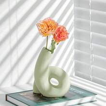 Bộ 2 bình hoa tròn kiểu Bohemian họa tiết hình học sọc, bình hoa hình trụ hiện đại phong cách Boho phù hợp với phòng khách kiểu nhà nông thôn, lối vào hoặc trang trí đầu giường, chậu cây bằng gốm màu trung tính dùng để trồng cây và trang trí nhà cửa. - lọ cắm hoa - Xem 11