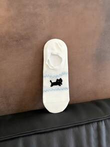 1/3/6/12 Pairs Fairisle Cartoon Boat Socks, Women Summer Thin Ankle Liner No Show Socks - Multicolor - View 10