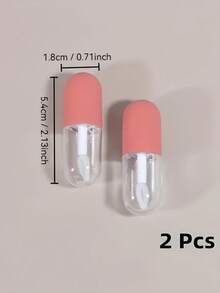 4/2/1pc Mini Travel Liquid Foundation Bottle - Travel Essential | With Brush Essence Refillable Bottle | Leak-Proof Portable Cosmetic Container | Suitable For Liquid Foundation | Transparent Glass Design - Multicolor - View 2