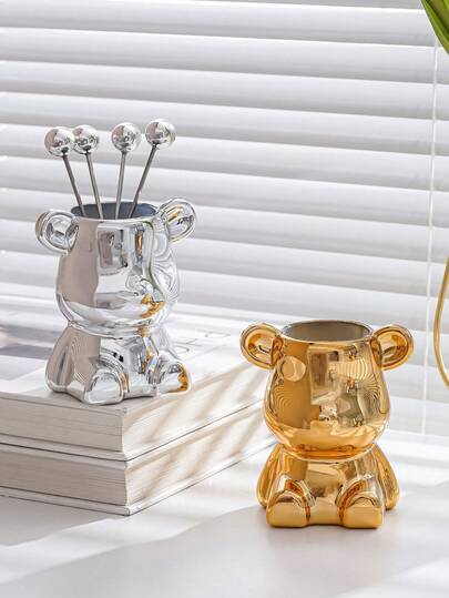 1个棉签收纳盒，牙签分配器，棉签存放盒，适用于万圣节、圣诞节、婚礼、节日派对