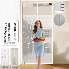 Màn chống muỗi từ tính mới năm 2026, chiều rộng 100/120/140cm, chiều dài 240cm - Chất liệu lưới mịn, màn chống muỗi dạng lều có nam châm toàn bộ, có thể đóng riêng lẻ cho ban công, dễ dàng lắp đặt (Đen/Trắng) Màn cửa chống muỗi mùa hè - màu đen - Xem 26