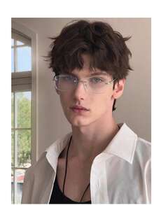 1副男士窄框银边眼镜，日式风格 - 彩色 - 查看 11