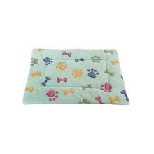 法兰绒宠物垫/小型宠物床（适合体重低于18磅的猫和小型犬） - 适合小型犬、茶杯犬和猫咪，双面保暖，耐咬，可机洗，无胶棉填充，柔软保暖，适合室内、笼子和便携式旅行。 - 薄荷綠 - 查看 15