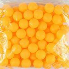 5/10/20/50pcs 40mm Matte Yellow & White Durable PP Material Rust-Proof Table Tennis Balls, Suitable For Adult Practice And Recreation - Multicolor - View 14