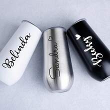1pc Customized Stainless Steel Insulated Bottle, Personalized Stainless Steel Champagne Flute, Mini Vacuum Insulated Tumbler, Customized Insulated Iced Coffee Cup With Lid, Wedding Party Wine Glass, Beer Mug, Kitchen Insulated Bottle, Beverage Cup, Hot And Cold Drink Container, Insulated Bottle, Suitable For Coffee, Tea, Water - Multipurpose Travel Tumbler, No Electricity Needed, Thoughtful Gift For Enthusiasts And Daily Commuters - Multicolor - View 4