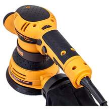 Lijadora Orbital 5" 650W para acabados finos y trabajos de carpintería, ideal para pulir madera, metal y superficies planas con alta precisión. Motor potente para uso continuo, diseño ergonómico para mejor control, sistema de extracción de polvo integrado y base resistente para un lijado uniforme en proyectos profesionales y domésticos. - Tipo de Enchufe A USA (110-127V) - Ver 3