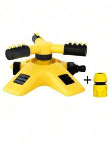 1 vòi phun tưới cỏ tự động xoay 360° với 3 tay phun điều chỉnh được, có thể kết hợp nhiều góc độ, phạm vi phủ rộng cho vườn, bãi cỏ, tưới tự động và làm mát mái nhà, màu vàng - nhiều màu - Xem 8