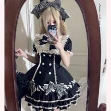 Lolita Dresses - Black + Side Clip - View 2