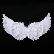 Fairy Wings, 23.6 Inch Stage Show Christmas Costume Angel Wings With For Princess Party Cosplay In White, Pink, Blue, Purple - Pure White - View 5