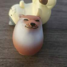 柯基蛋卡通狗狗毛绒玩具 - 塑料动物模型，多种品种和尺寸可选，无需电池 - 收集柯基蛋迷你玩偶，适合玩耍和装饰 - 彩色 - 查看 4