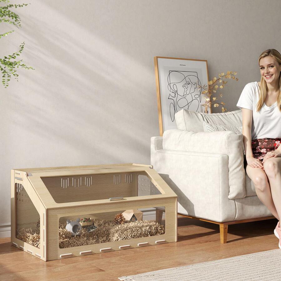 39 pulgadas, Hámster - Roble - Ver 1