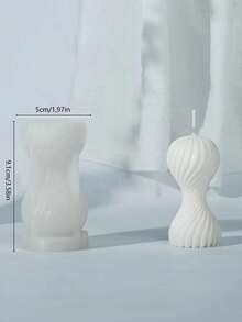 Round Wave Geometric Shaped DIY Handmade Plaster Aromatherapy Silicone Mold, Multi-Functional - Geometric Shapes - View 5