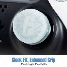 1 Set Performance Controller Thumbsticks & Precision Rings Kit For PS-5/PS-4 Controller, Professional High-Rise Analog Stick Extenders For Enhanced Aim Stability, Anti-Slip Thumb Grips For Pro Wireless Gamepads, FPS Gaming Accessories, Light Blue - 查看 8