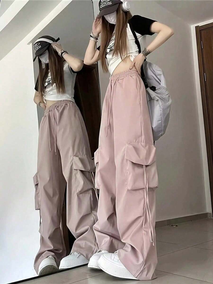 Women Pants - Pink - View 1