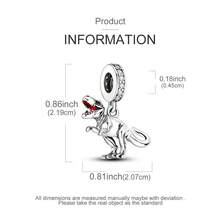 Charms Original Animal Dinosaur Lion Beads Fit Bracelet Necklace Women Jewelry Making Gift - Silver - View 8