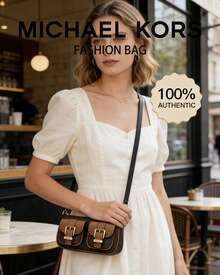 Michael Kors Bolso de hombro pequeño para mujer ZOE - Marrón - Ver 3