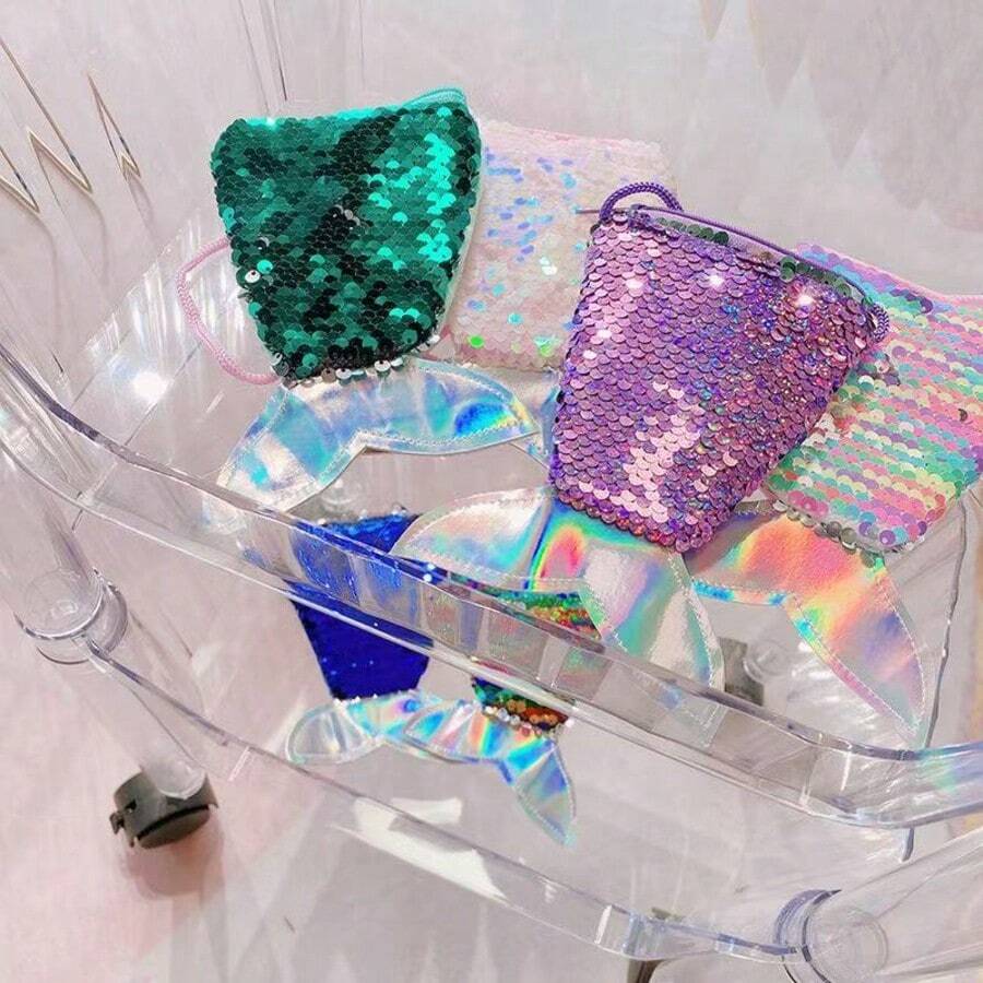 1款可爱、甜美又优雅的亮片美人鱼尾巴斜挎包 - 魚尾 - 查看 1