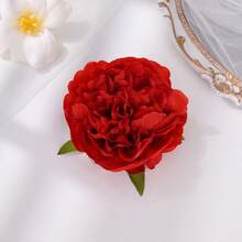 Pinza de pelo con flor grande, adecuada para uso diario, playa, vacaciones, tocado de novia para boda - Multicolor - Ver 12